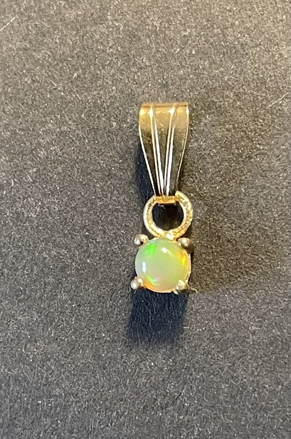 Opal Kettenanhänger Silber 925 vergoldet,multicolor !