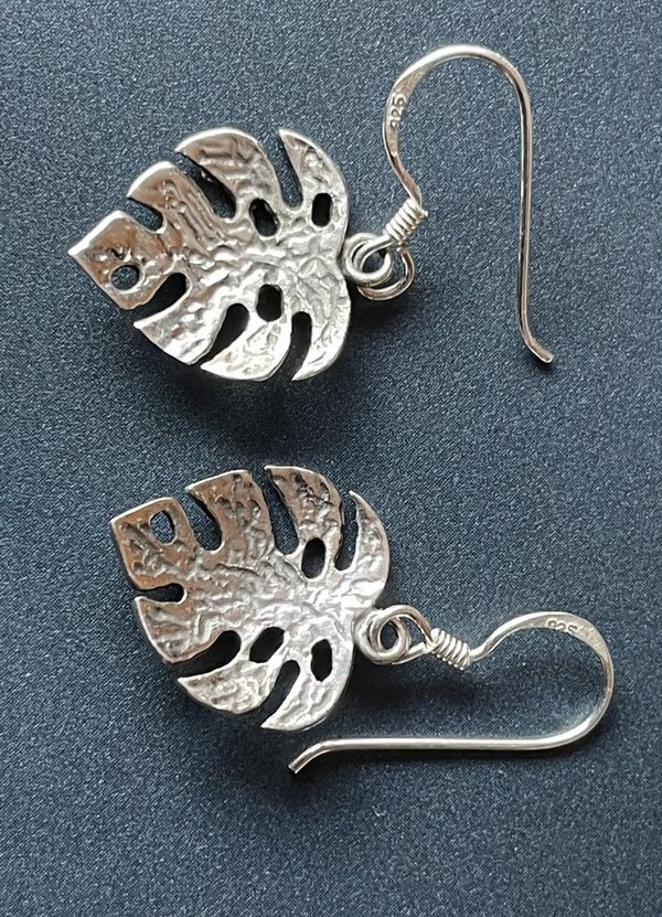 Ohrhänger Blatt Silber 925 poliert,wunderschönes Design für Damen