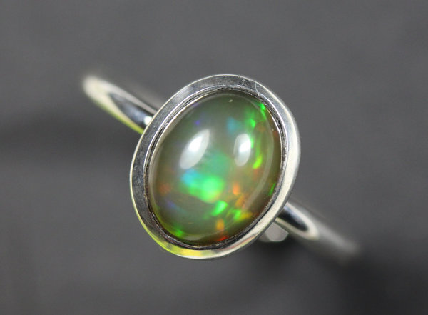 Opal Ring multicolor Silber 925 top Farben mit Video Größe 56