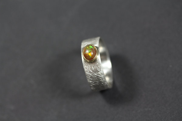 Opal Ring multicolor Silber 925 top Farben mit Video Größe 60